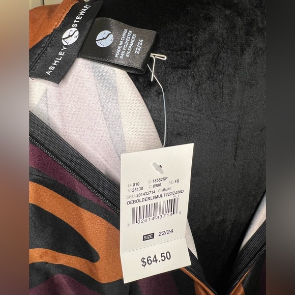 Ashley Stewart Contemporary Long Sleeve Dress - Picture 5 of 6